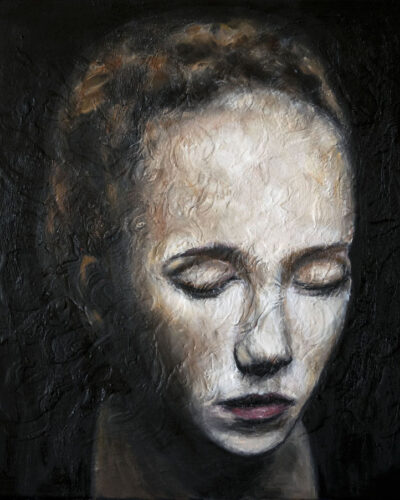 Laura, 40x40cm oil on canvas