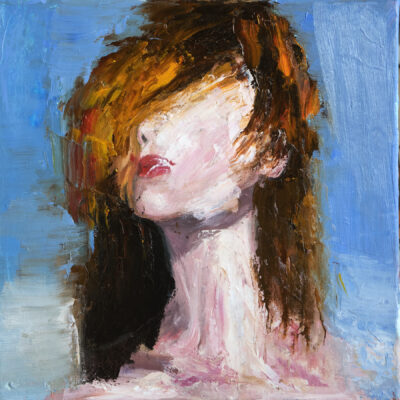 Ginger Greta, 40x40cm oil on canvas